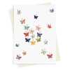 Butterfly cloud greeting card -  designed by Eloise Hall - 15.7 x 11cm and blank inside, made in the UK