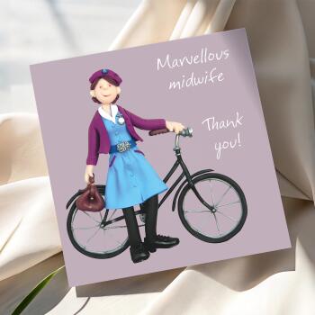 Thank you Midwife card - Erica Sturla Design