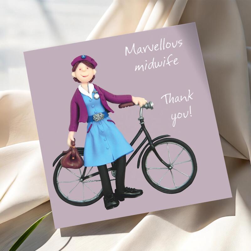 Thank you Midwife card - Erica Sturla Design
