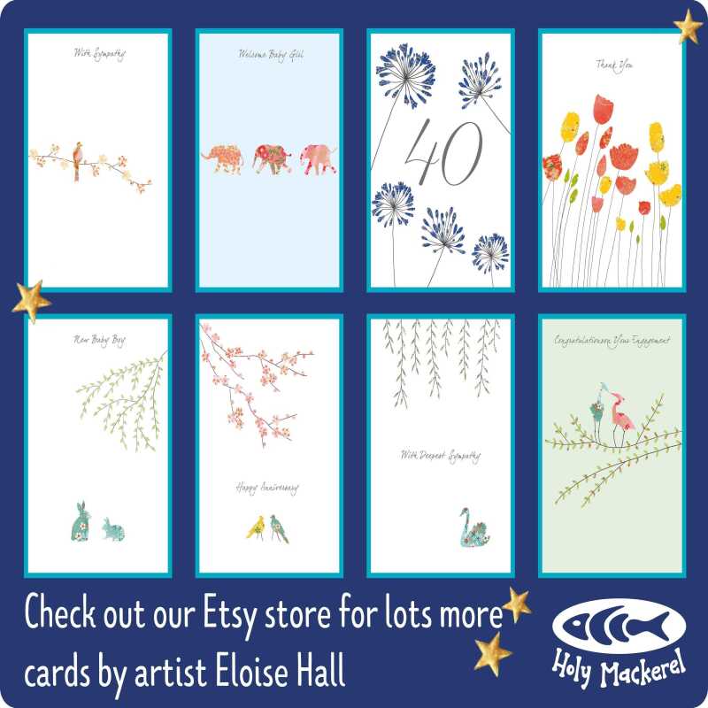 Feminine floral geranium birthday card for her -  designed by Eloise Hall - 15.7 x 11cm and blank inside, made in the UK