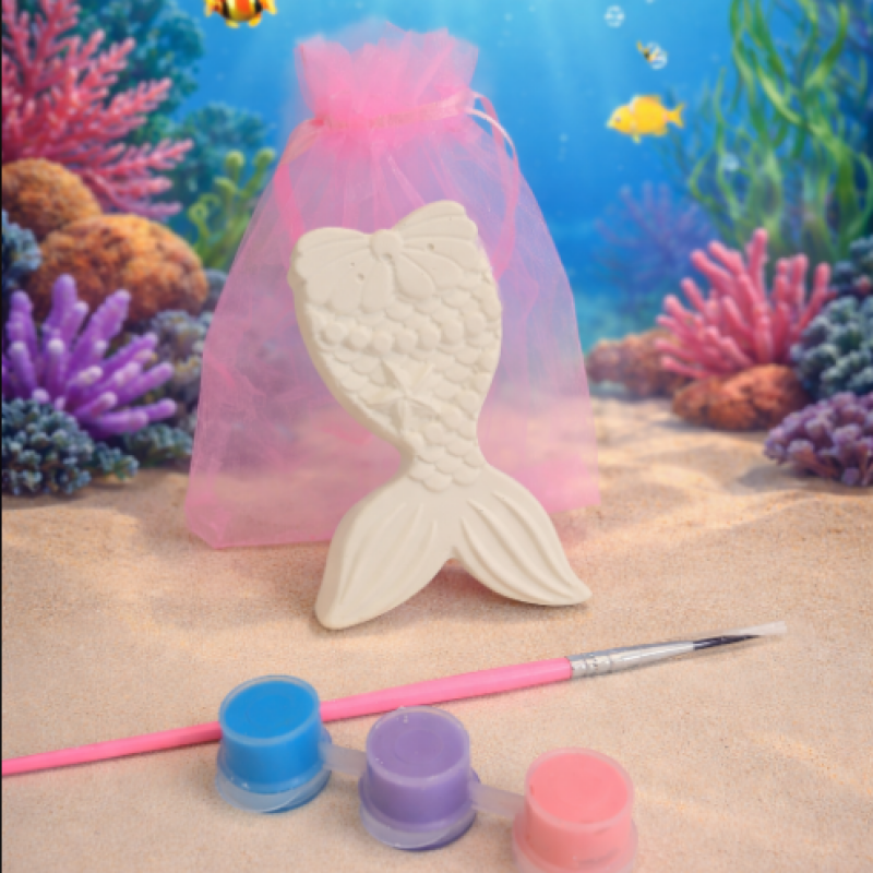 Paint Your Own Mermaid tail, Mermaid Themed Party Bag Filler,Kids Party Activity 🎨 🖌 🧜‍♀️