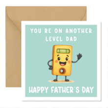 Father's Day Card - You're On Another Level Dad - Standard Smooth Card