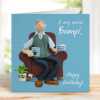 Special Bampi birthday card for a grandad - designed by Erica Sturla - 15cm square and blank inside, made in the UK