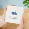 Birthday Card For Dad Motorcycle Themed Birthday Card For Motorcylce Lover Birthday Card For Dad Who Likes Motorcycles - Square (5.5x5.5) / Blank Inside