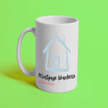 Funny Personalised New Home Mug - Housewarming Hug - Gift Ideas - For New Homeowner - Him or her - Customised 11oz Coffee or Tea Cup