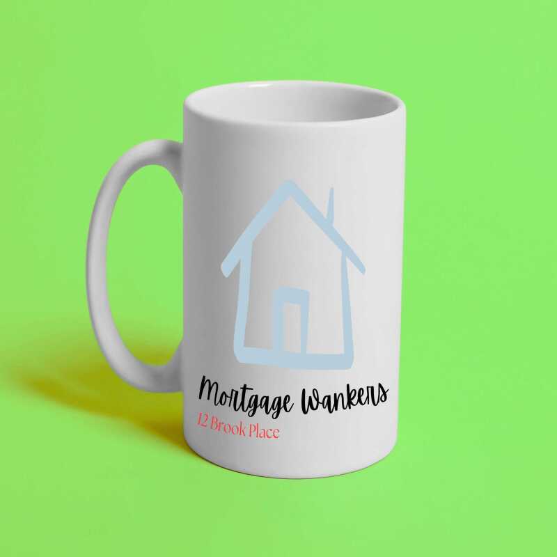 Funny Personalised New Home Mug - Housewarming Hug - Gift Ideas - For New Homeowner - Him or her - Customised 11oz Coffee or Tea Cup