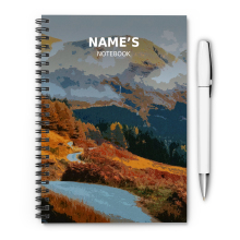 Personalised A5 Artwork Notebook - Glen Etive - Scotland