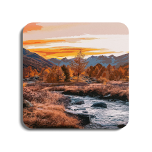 Valais - Switzerland | Global Artwork Wooden Coaster