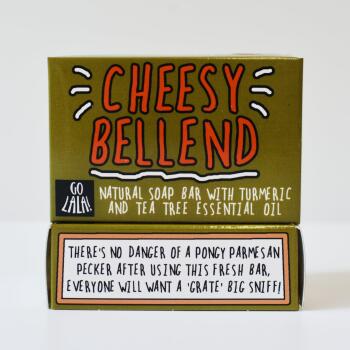 Cheesy Bellend Soap | Turmeric and Tea Tree | Funny Gift | Stocking Filler | Secret Santa | Valentine |