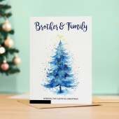 Christmas Card For Brother and Family Card Xmas Card for Brother Christmas Card for Loved One Brother Family Card Christmas Tree Card