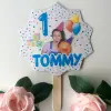Unofficial Ms Rachel Inspired Cake Topper, Personalised Birthday Cake Topper - Pink