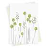 Poppyheads & grass greeting card -  designed by Eloise Hall - 15.7 x 11cm and blank inside, made in the UK
