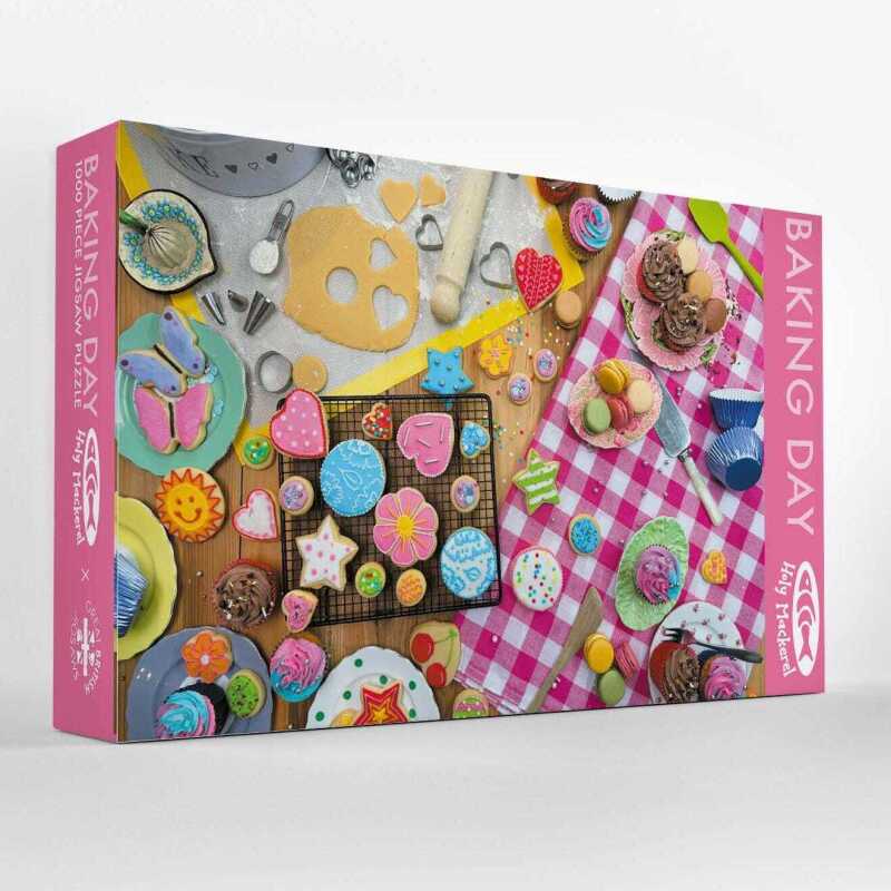 Baking Day 1000 Piece Jigsaw Puzzle - Baking Gift - Made in UK - Eco Friendly Puzzle - Gift for Bakers and Cake Lovers