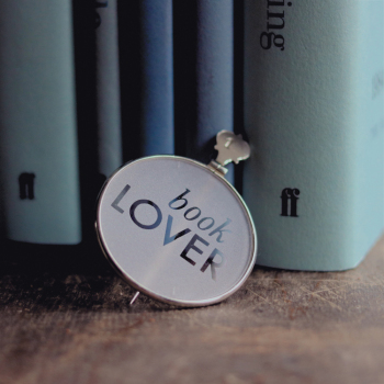 Holy Mackerel book lover retro themed blank greeting card for him or her - designed by Andy Poplar - 15cm square and blank inside for your message