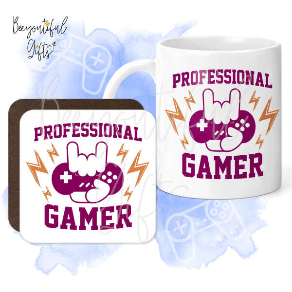 Mug & Coaster Set - Professional Gamer