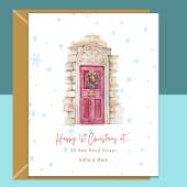 Christmas in your new home Xmas Card - 1st Christmas in new house - New home Christmas Card - Personalised with street address