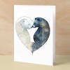 Anniversary or Valentine's Card for Her Anniversary Card for Wife Valentines Day Card For Husband Boyfriend or Girlfriend Bears - Large (5x7) / Blank Message