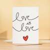 Anniversary Card for Her Anniversary Card for Wife Anniversary Card For Husband Boyfriend or Girlfriend Love is Love - Portrait (5x7) / Blank Inside