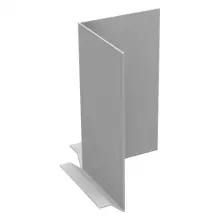 Aluminium Fascia Panels FP3 90 Degree Internal Corner - Mill (Unfinished) - 150mm