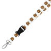 Double Breakaway Lanyard - Retro Patchwork Pumpkin