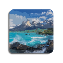 Torres Del Paine National Park - Chile | Global Artwork Wooden Coaster