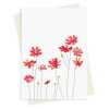 Cosmos blank greeting card -  designed by Eloise Hall - 15.7 x 11cm and blank inside, made in the UK