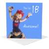 18th birthday card for her - designed by Erica Sturla - 15cm square and blank inside, made in the UK