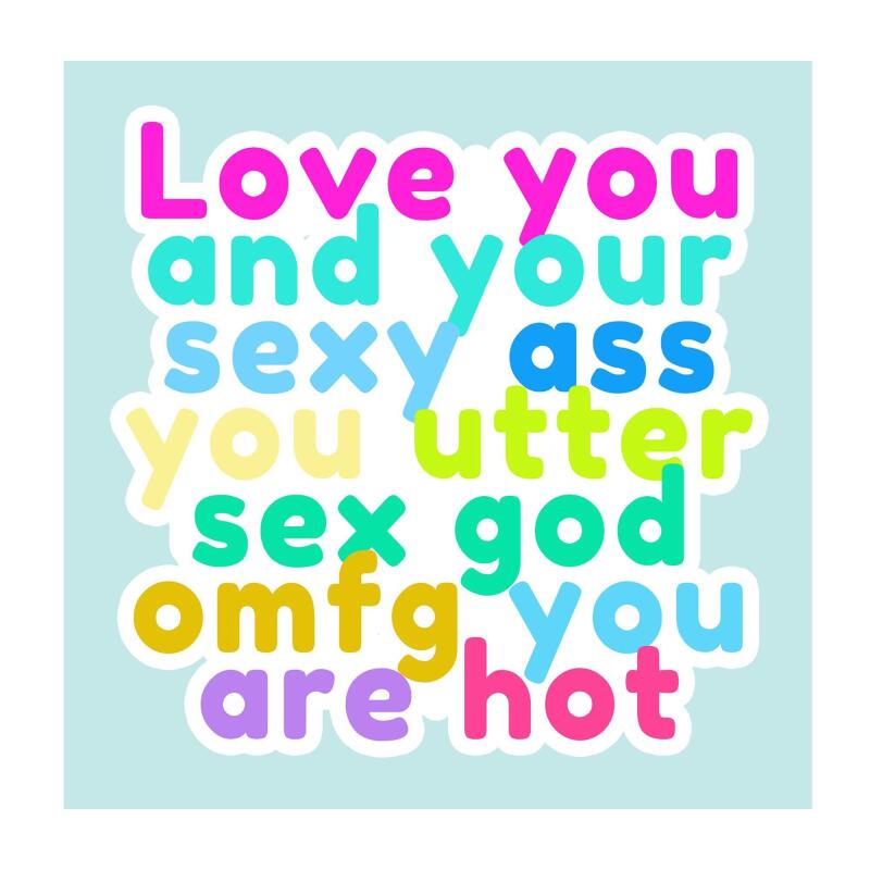 Birthday Card | Sex God | Square card