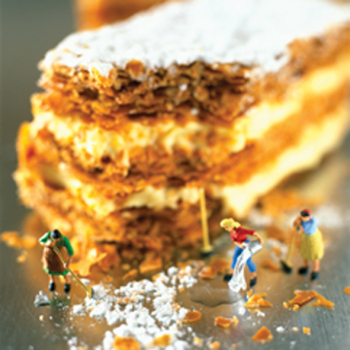 Crumb Control 150mm Square Greetings Card by Akiko Ida and Pierre Javelle