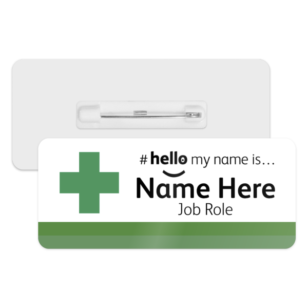 #hello my name is... Name Badge - First Aider