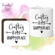 Mug & Coaster Set - Crafting Is My Happy Place