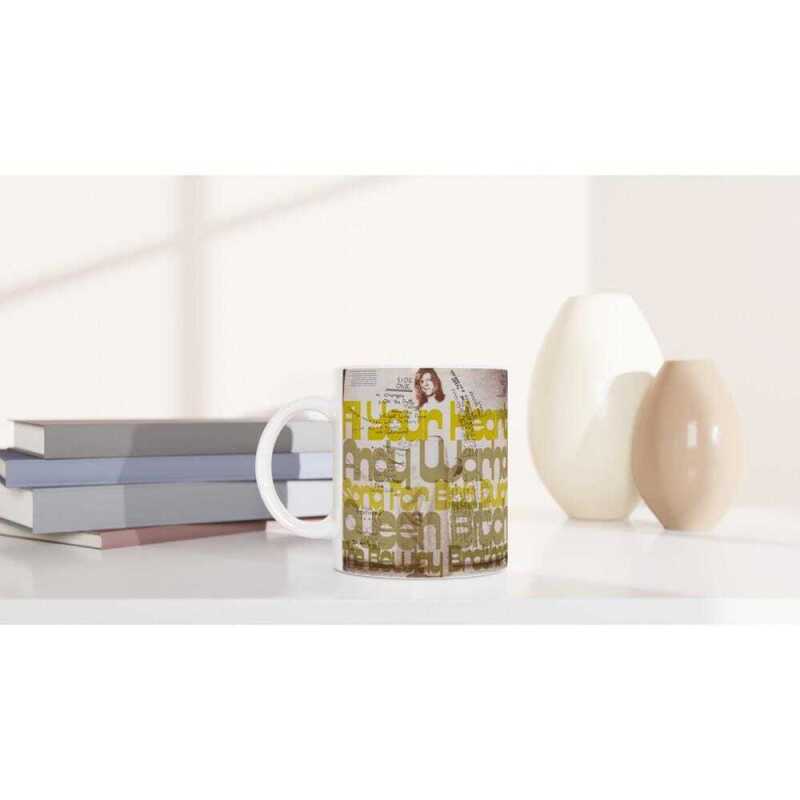 David Bowie Hunky Dory Vinyl Album Track Mug - Ceramic White