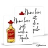 Tequila Coaster, Personalised, Drinks Mat, Personalised Drink Coaster Shots, Tequila Fathers Day gift, Christmas Coaster - Single Coaster
