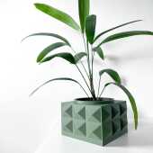 The Eldan Planter Pot with Drainage Tray & Stand Included