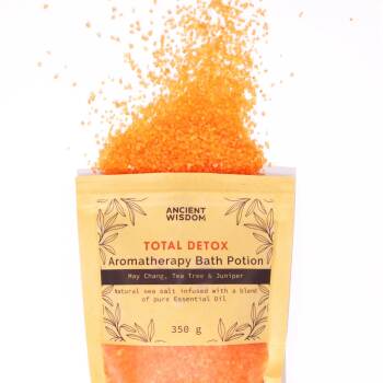 Aromatherapy Bath Salts Potion in Kraft Bag 350g - Total Detox
