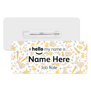 #hello my name is... Name Badge - Easter Pattern