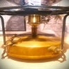 Vintage brass No 55 camping cooker - converted to electric - Made in England