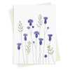 Thistles & grass greeting card -  designed by Eloise Hall - 15.7 x 11cm and blank inside, made in the UK