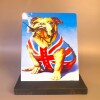 Metal Table Clock Signs - British Bulldog - Fathers/Mothers Day - Man/She Cave