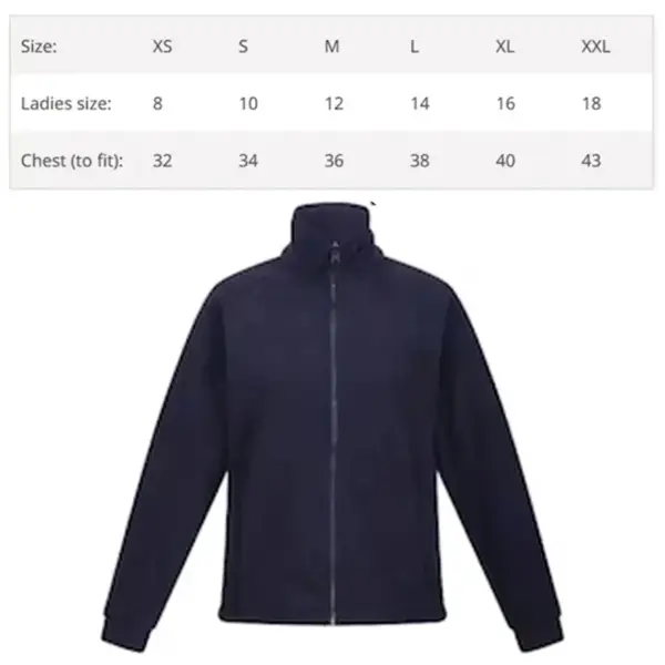 Personalised Embroidered Healthcare Fleece Jacket - Rainbow - XS | UK 8
