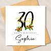 Personalised 30th Birthday Card For Daughter, Personalised Birthday Card For Her, 30th Birthday Card, 30th Birthday Gift For Sister, Friend - A6 - 4.1″ x 5.8″
