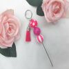 Beaded Cookie Scribe, Beaded Cake Tester  - Pink