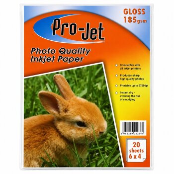 6x4 Projet 185gsm Glossy Photo Paper