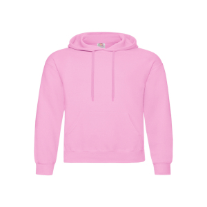 Personalised Fruit of the Loom Overhead Hoodie - Pink - M