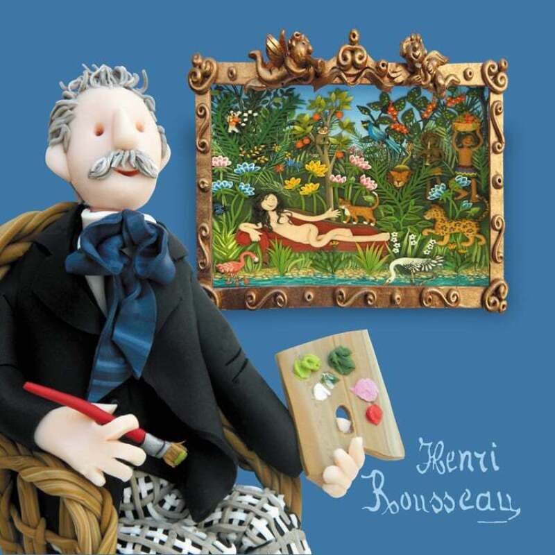 100s & 1000s Over par 150mm Square Greetings Card by Akiko Ida and Pierre Javelle