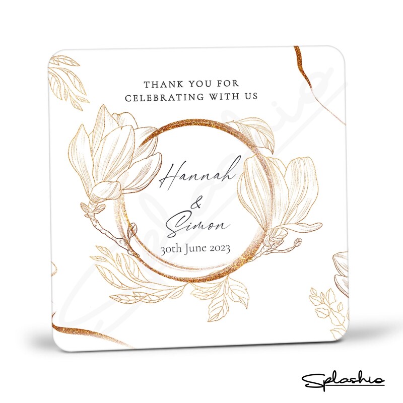 Wedding favor Coasters for guests, Custom wooden coasters, Personalised Wedding Table Coasters - Unique Wooden Favour Placecards for Guests - Single Sample - Yes