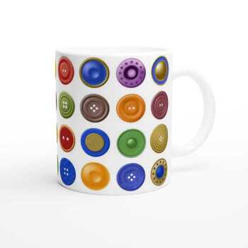 Colourful 32 Button Mug
