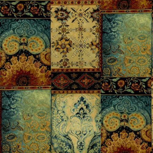 PASHMINA - RUST/JADE