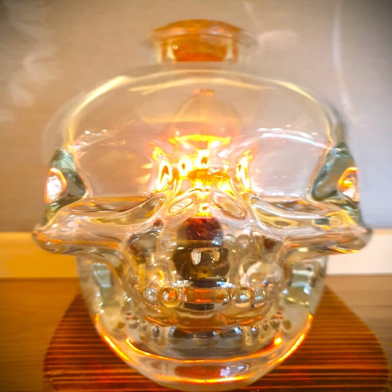 The Clear Head Vodka Block Base Table Lamp