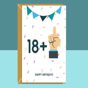 Funny 19th Birthday Card - For Him or For Her - Ideal for son, daughter, nephew, niece or anyone else turning 19 years old. Cheeky Card.